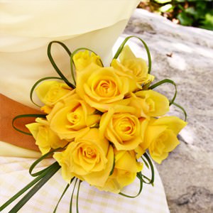 Image of ID 495070893 3 Bridal Bouquets Yellow Roses