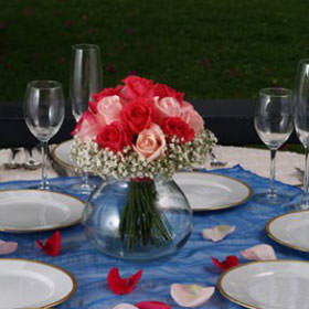 Image of ID 495070941 3 Wedding Centerpieces Roses