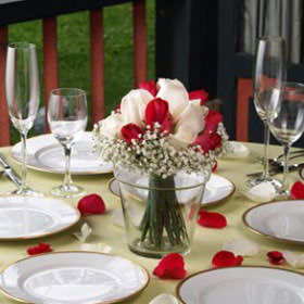 Image of ID 495070983 3 Wedding Centerpieces Roses