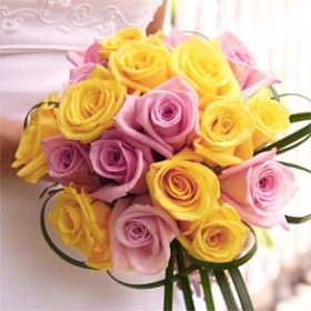 Image of ID 495071240 Yellow Roses Bridal Bouquet