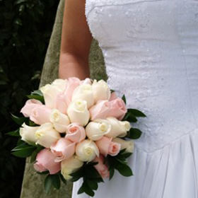 Image of ID 495071298 Pink Roses Bridal Bouquet
