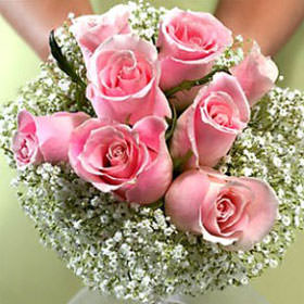 Image of ID 495071336 6 Bridal Bouquet Pink Roses