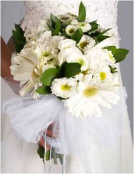 Image of ID 495071411 Whie Flowers Bridal Bouquet