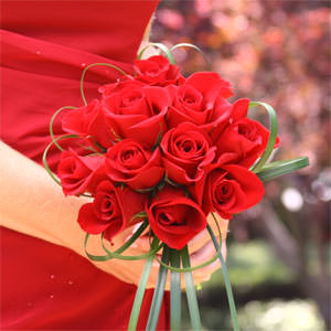 Image of ID 495071436 6 Bridal Bouquets Red Roses