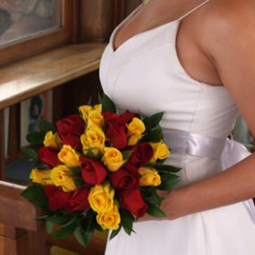 Image of ID 495071486 Yellow Roses Bridal Bouquet