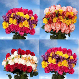 Image of ID 495071611 6 Roses & Fillers Bouquets