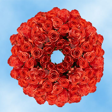 Image of ID 516472060 400 Orange Roses Wedding