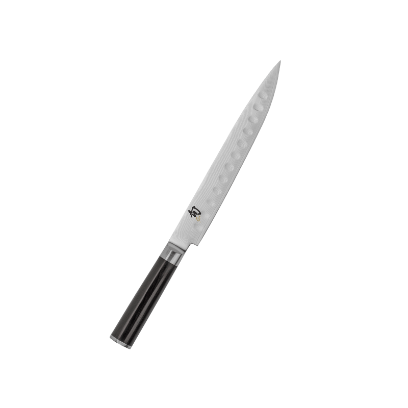 Image of ID 659624723 Shun Classic Slicing Knife with Hollow Edge Blade 9-in