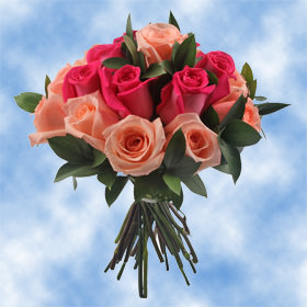 Image of ID 687576987 9 Arrangements Roses & Greens