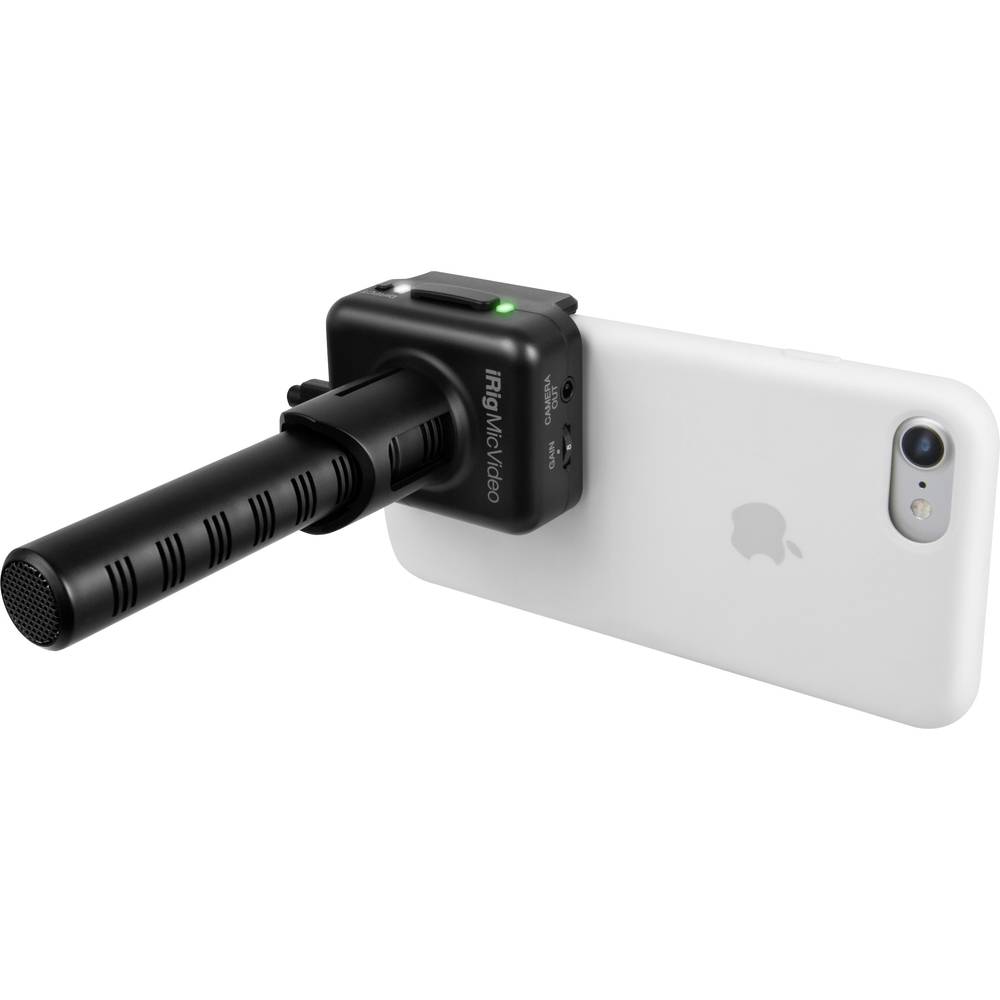 Image of IK Multimedia iRig Mic Video Clip Camera microphone Transfer type (details):Corded incl clip incl cable