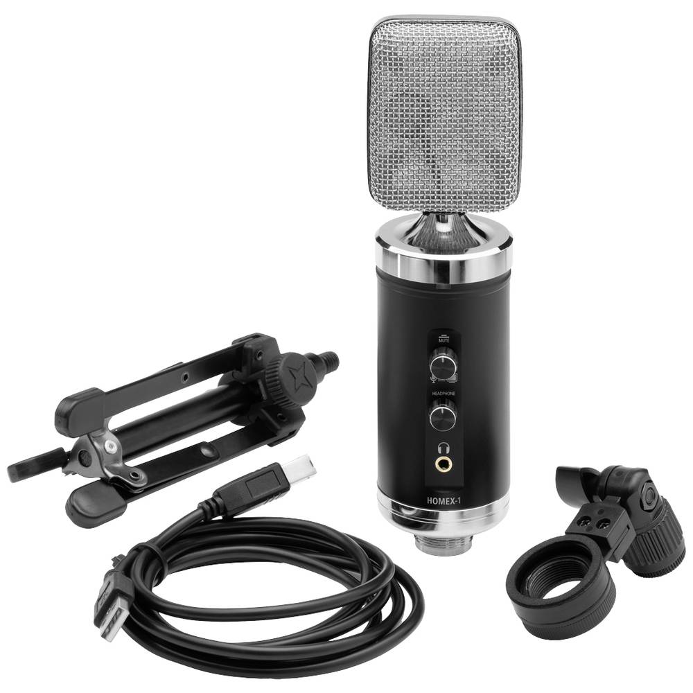 Image of IMG StageLine HOMEX-1 Stand USB microphone Transfer type (details):Corded USB incl stand