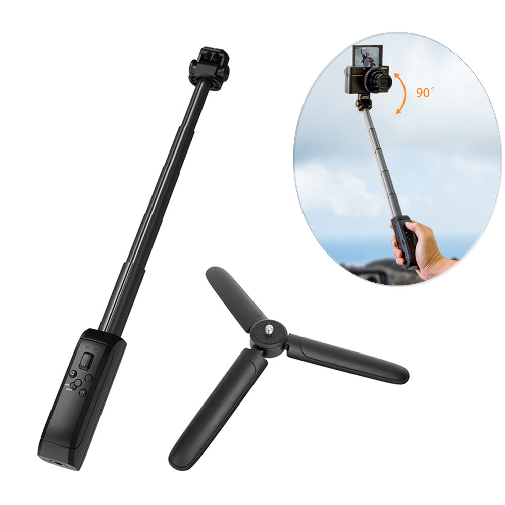 Image of INKEE IRONBEE Mini DSLR Camera Selfie Stick 25cm Extendable Tripod 1/4'' Screw with bluetooth Remote Control for Cameras