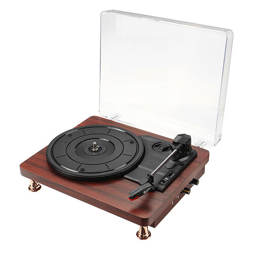 Image of INSMA Turntable Record Player Audio bluetooth Speaker 3 Speeds Play 33/45/78RPM