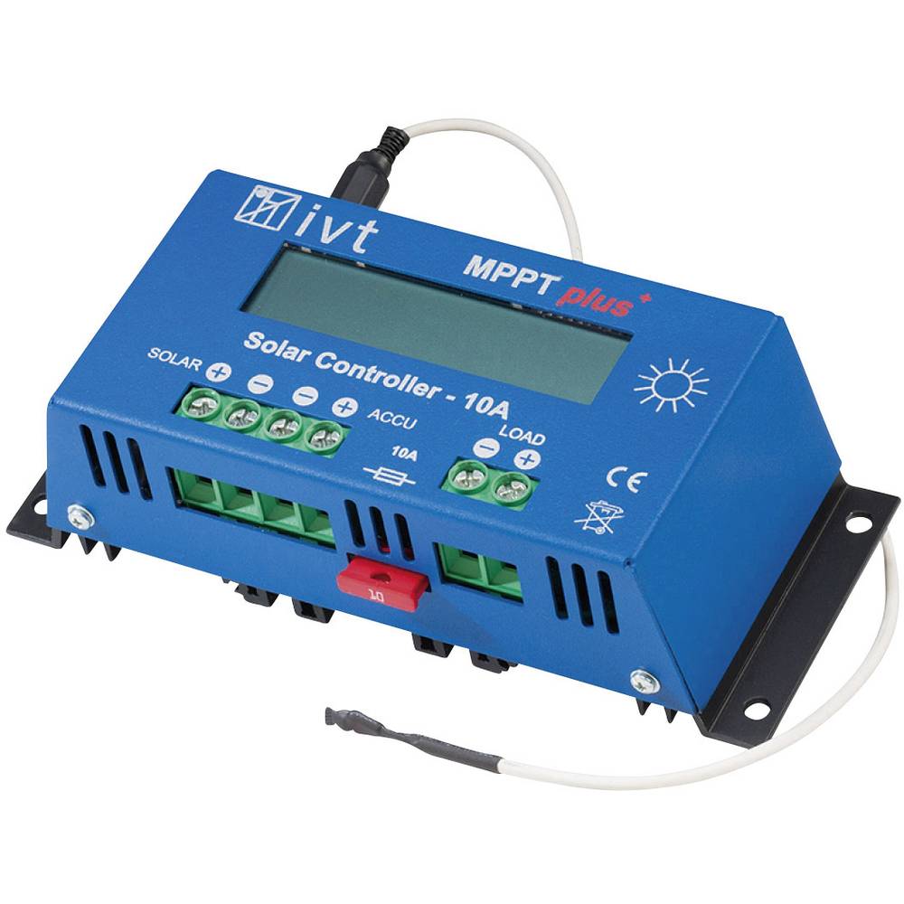Image of IVT MPPTplus 10A Charge controller MPPT 12 V 24 V 10 A