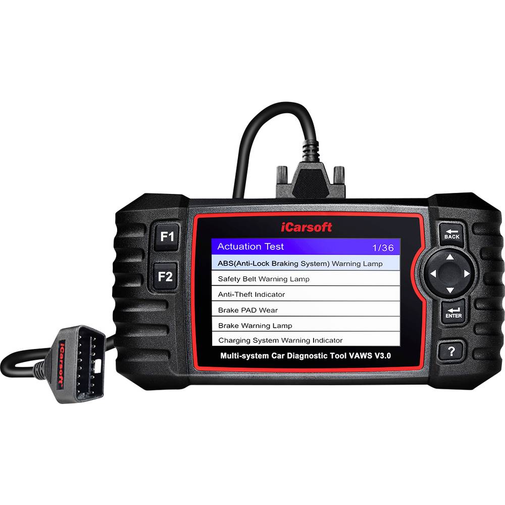 Image of Icarsoft OBD II diagnostics tool VAWS V30 icvaw3 Compatible with: Skoda Seat Volkswagen Audi 1 pc(s)
