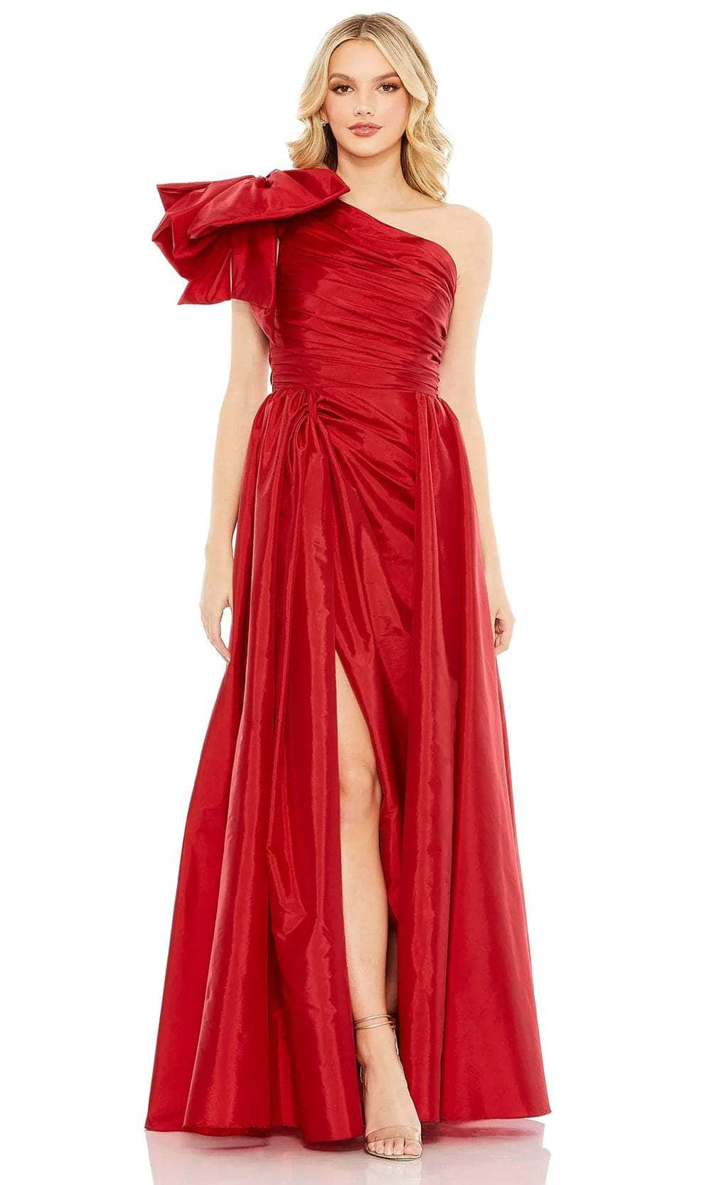 Image of Ieena Duggal 11312 - Ruched Bod Bow-Designed Gown