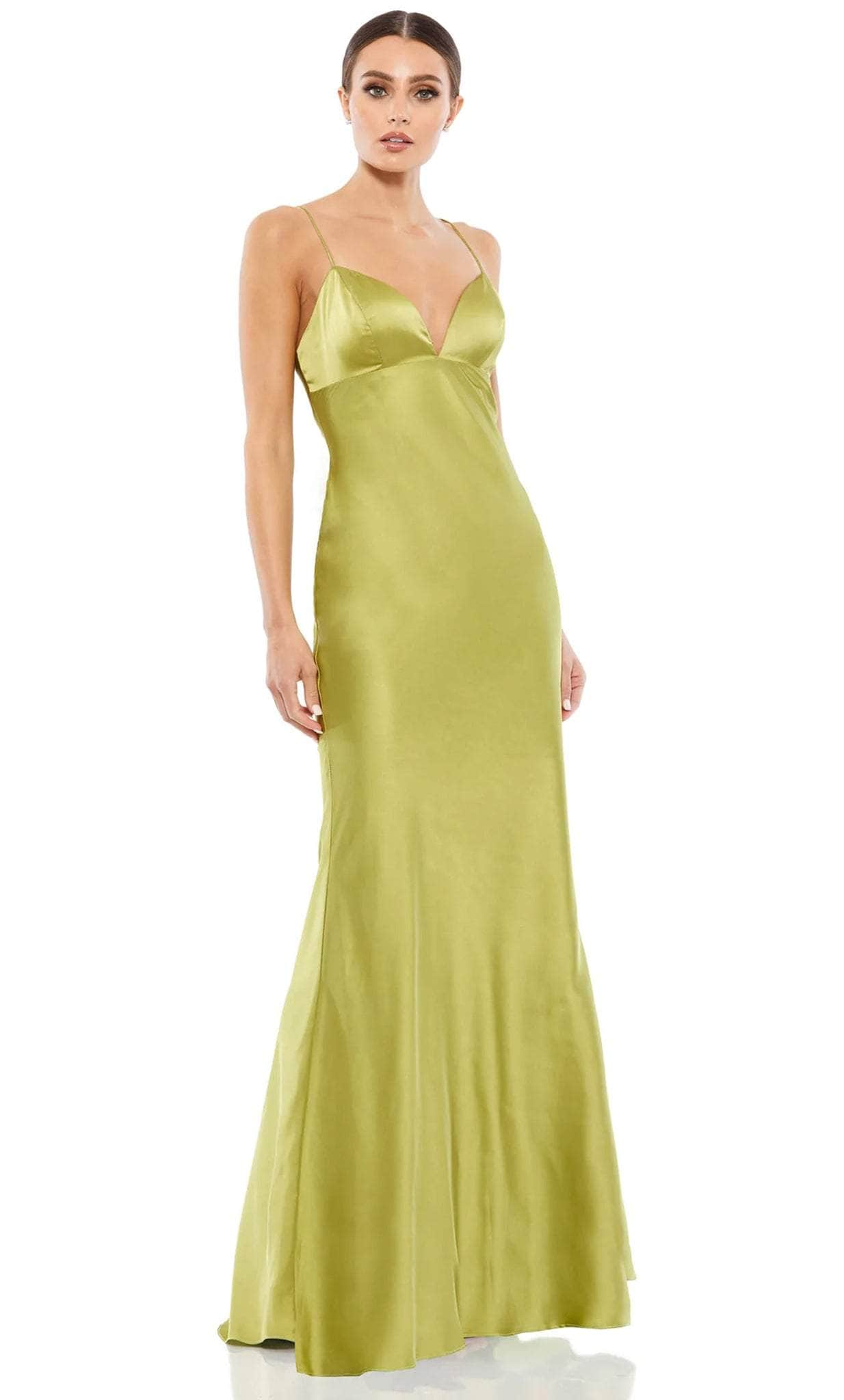 Image of Ieena Duggal 26579 - Sleeveless Charmeuse Prom Gown
