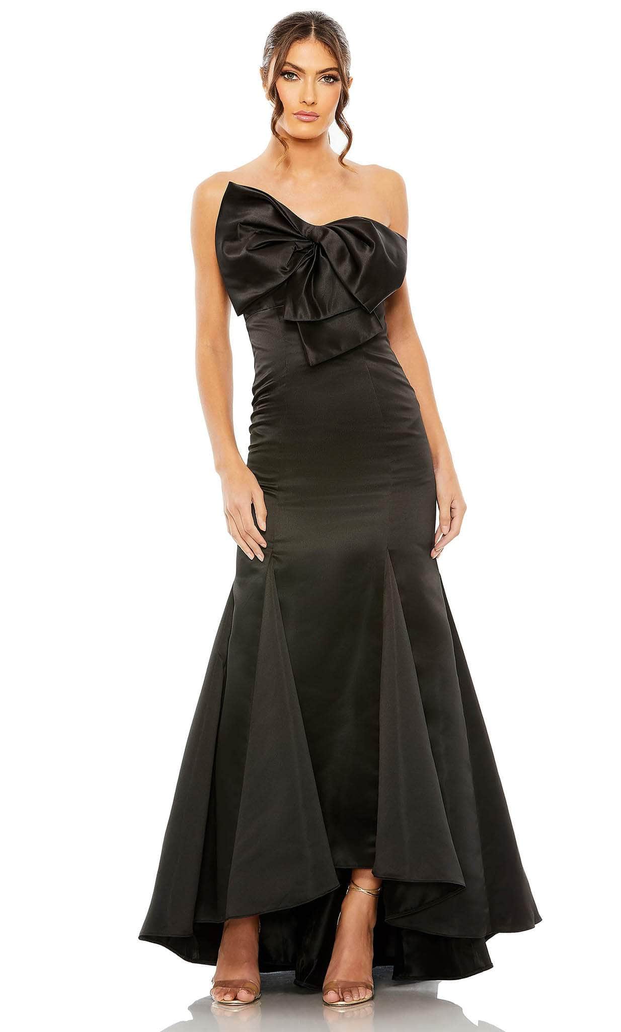 Image of Ieena Duggal 49701 - Strapless Bow Accented Evening Dress