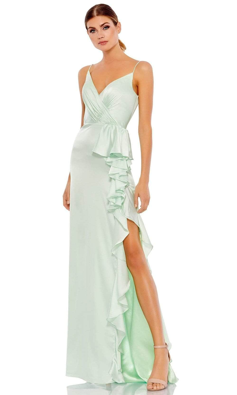 Image of Ieena Duggal - 67815 Plunging V Neck Dress