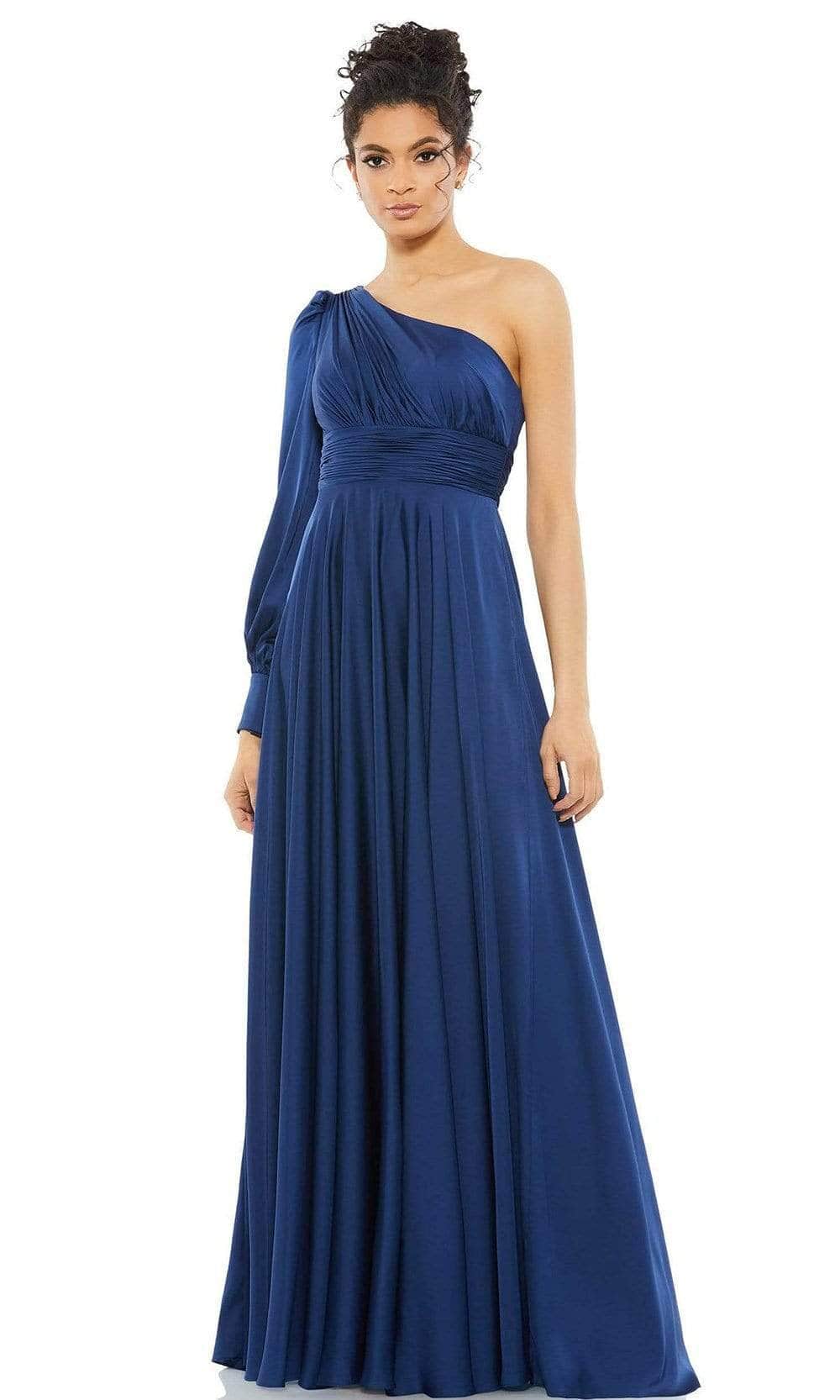 Image of Ieena Duggal - 67866I One Shoulder A-Line Gown