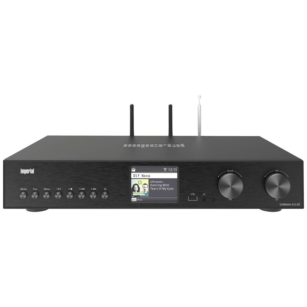 Image of Imperial DABMAN i510 BT Hi-Fi internet radio tuner Black BluetoothÂ® DAB+ USB Wi-Fi Internet radio