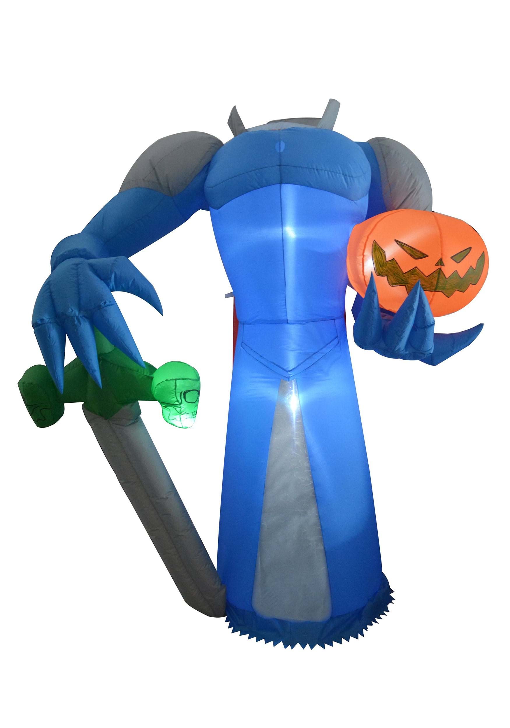 Image of Inflatable 8FT Headless Pumpkin Knight Decoration ID JY30047-ST