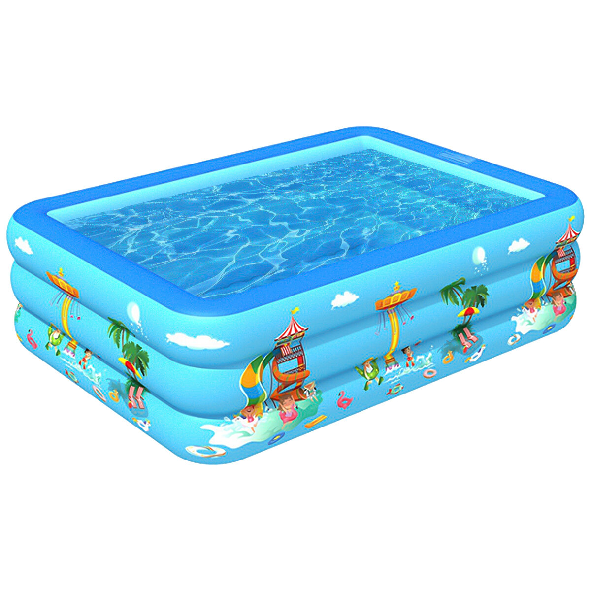 Image of Inflatable Swimming Pool Family Swimming Pool Children Pool Outdoor Water Play Kids Toys