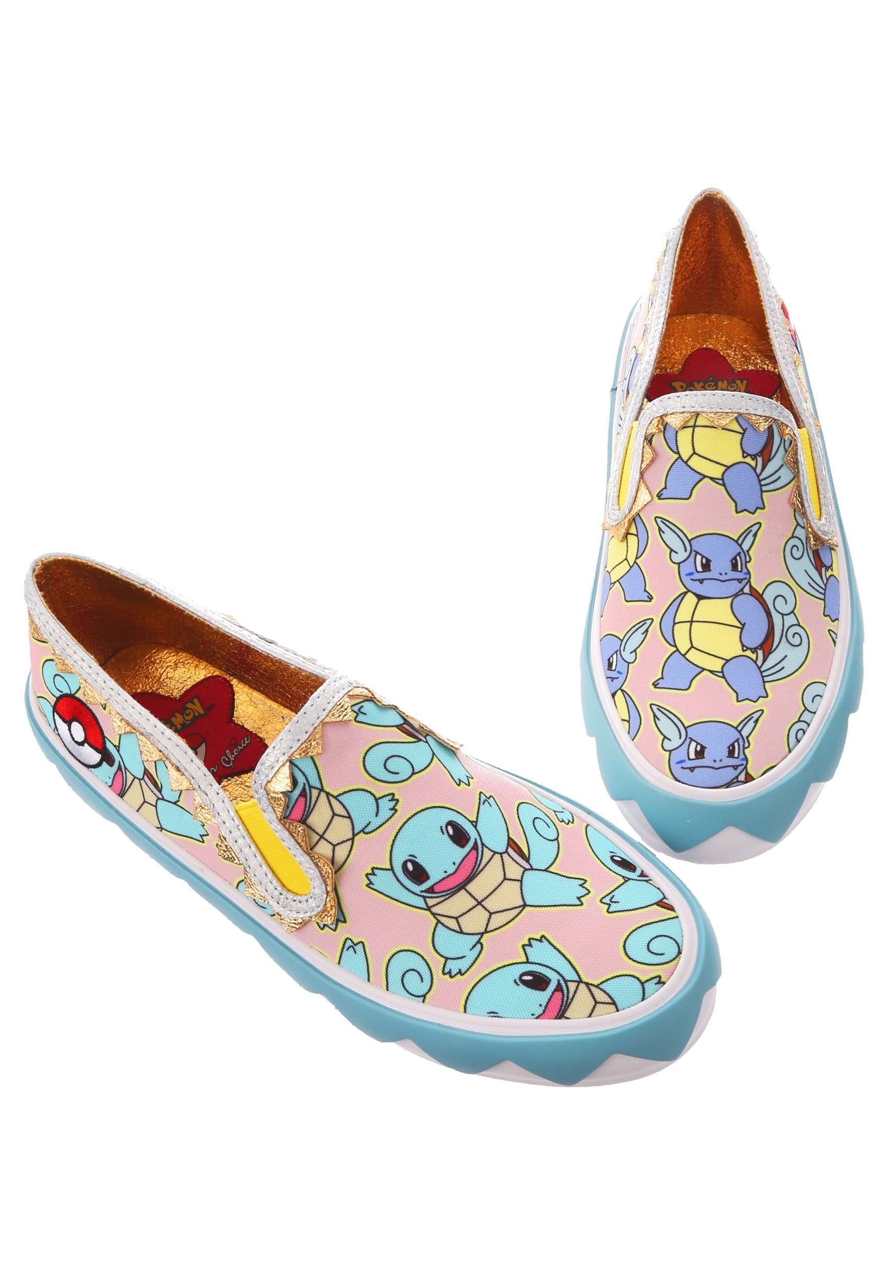 Image of Irregular Choice Irregular Choice Pokémon Every Day is an Adventure Squirtle Canvas Shoes