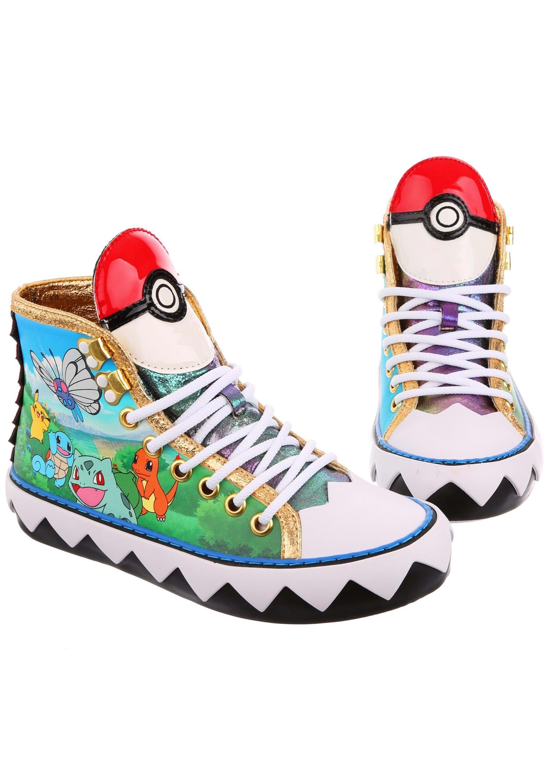 Image of Irregular Choice Irregular Choice Pokémon Walk It Out Adult High Top Sneakers