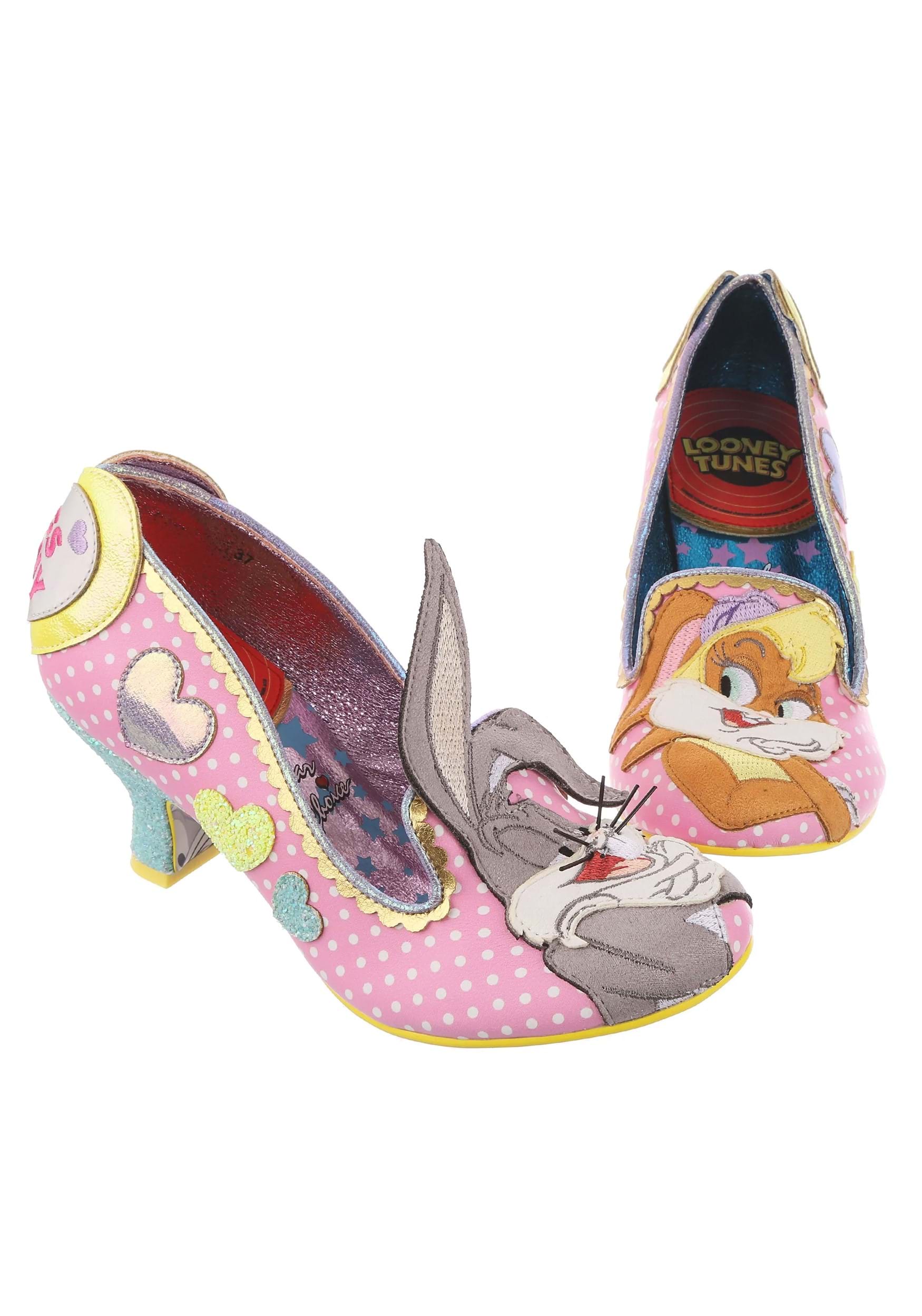 Image of Irregular Choice Looney Tunes Bunny Love Pink Irregular Choice Heels