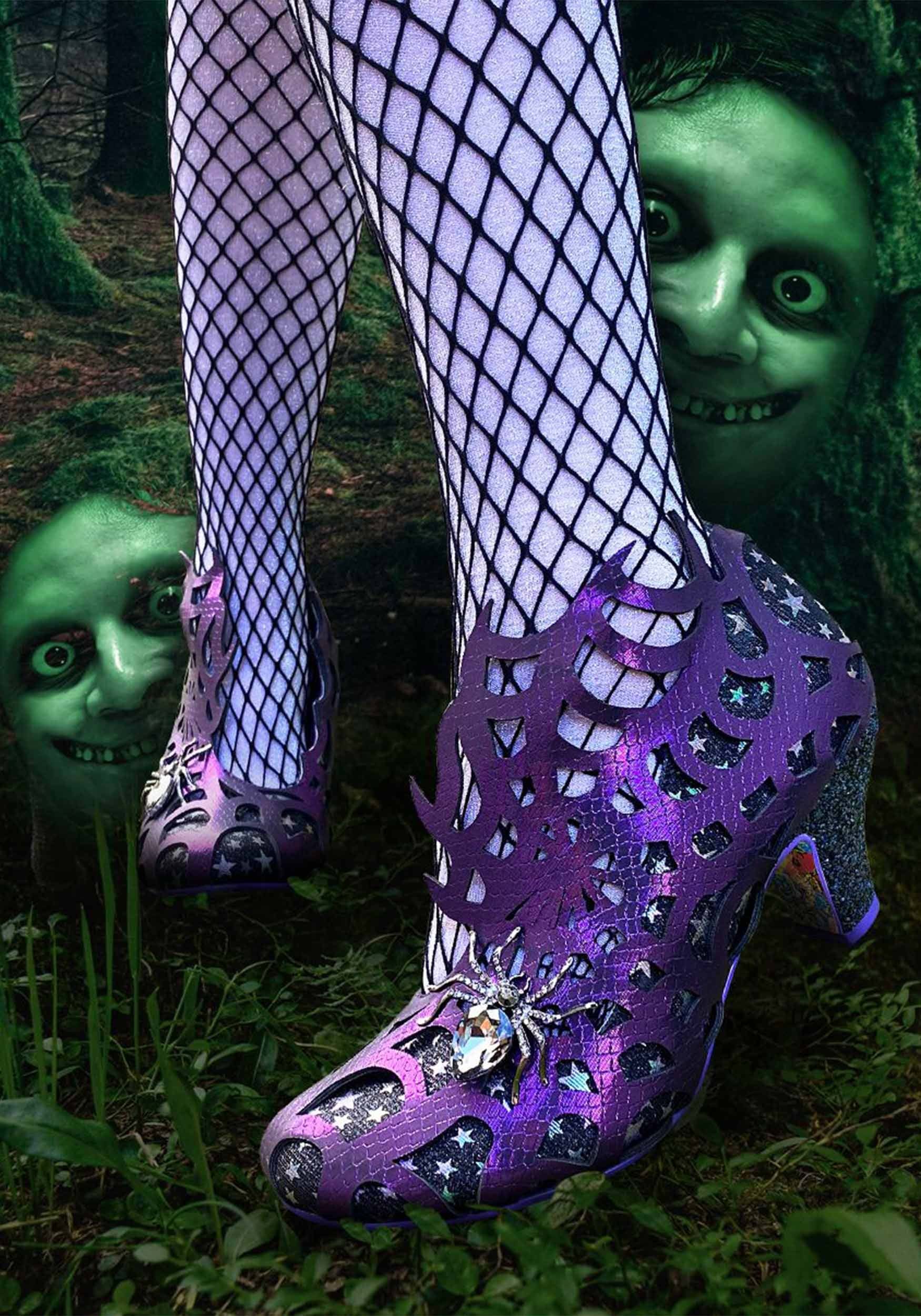 Image of Irregular Choice On the Web Purple Heels for Adults ID IRR4255-74B-6.5