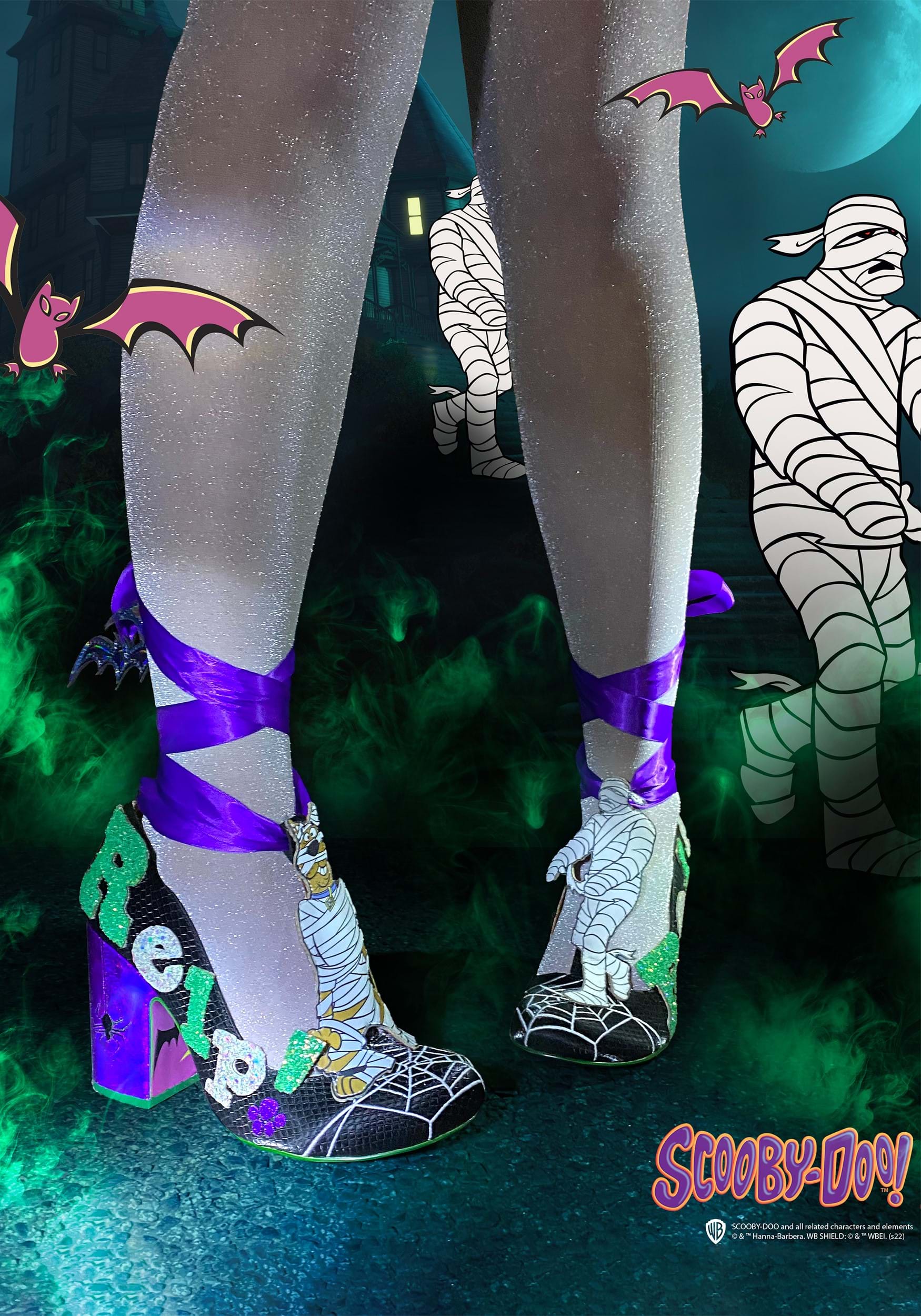Image of Irregular Choice Scooby Doo Mummy Relp! Heels for Adults ID IRR4644-02A-10