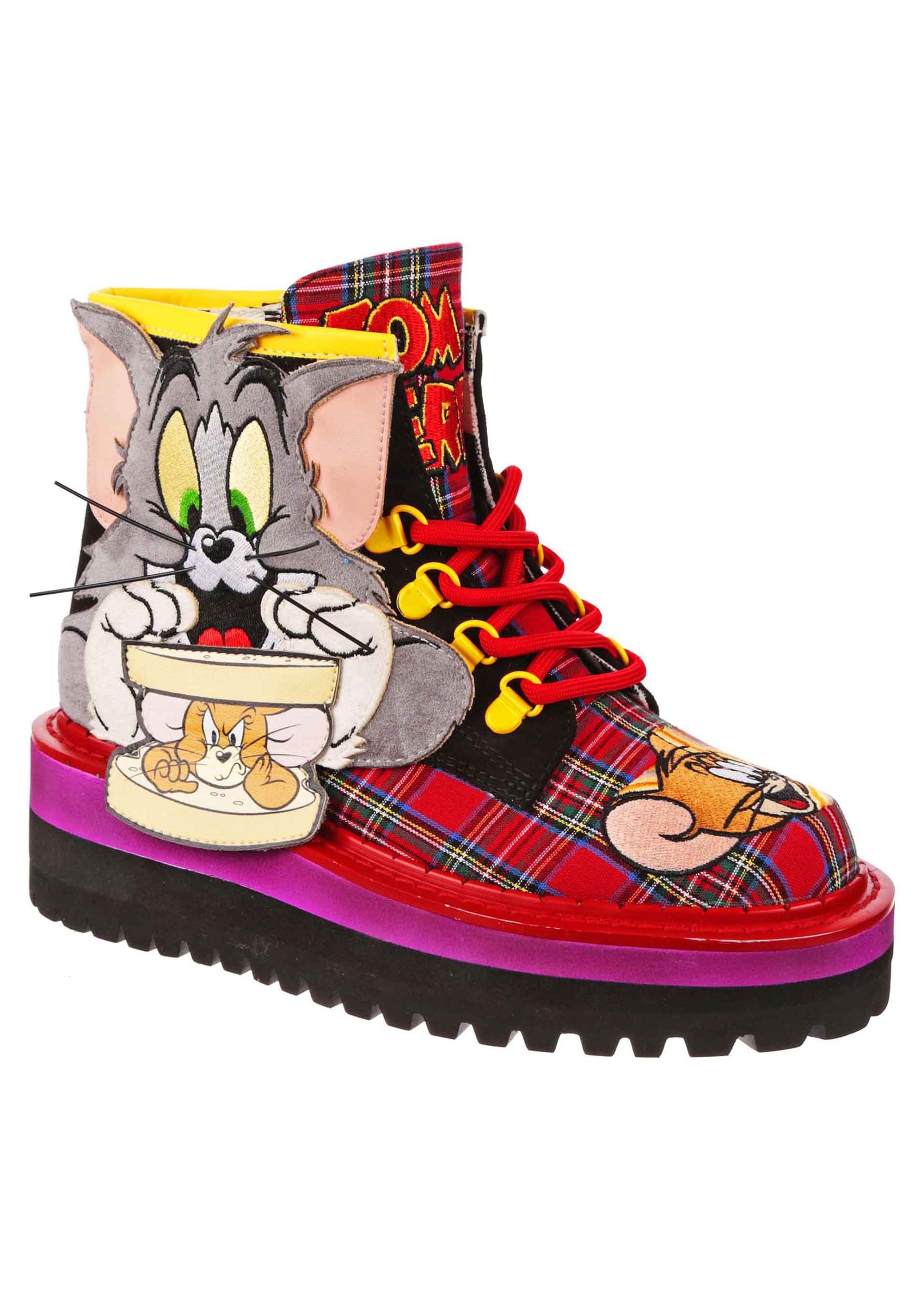 Image of Irregular Choice Tom and Jerry Irregular Choice Mouse Sandwich Boots