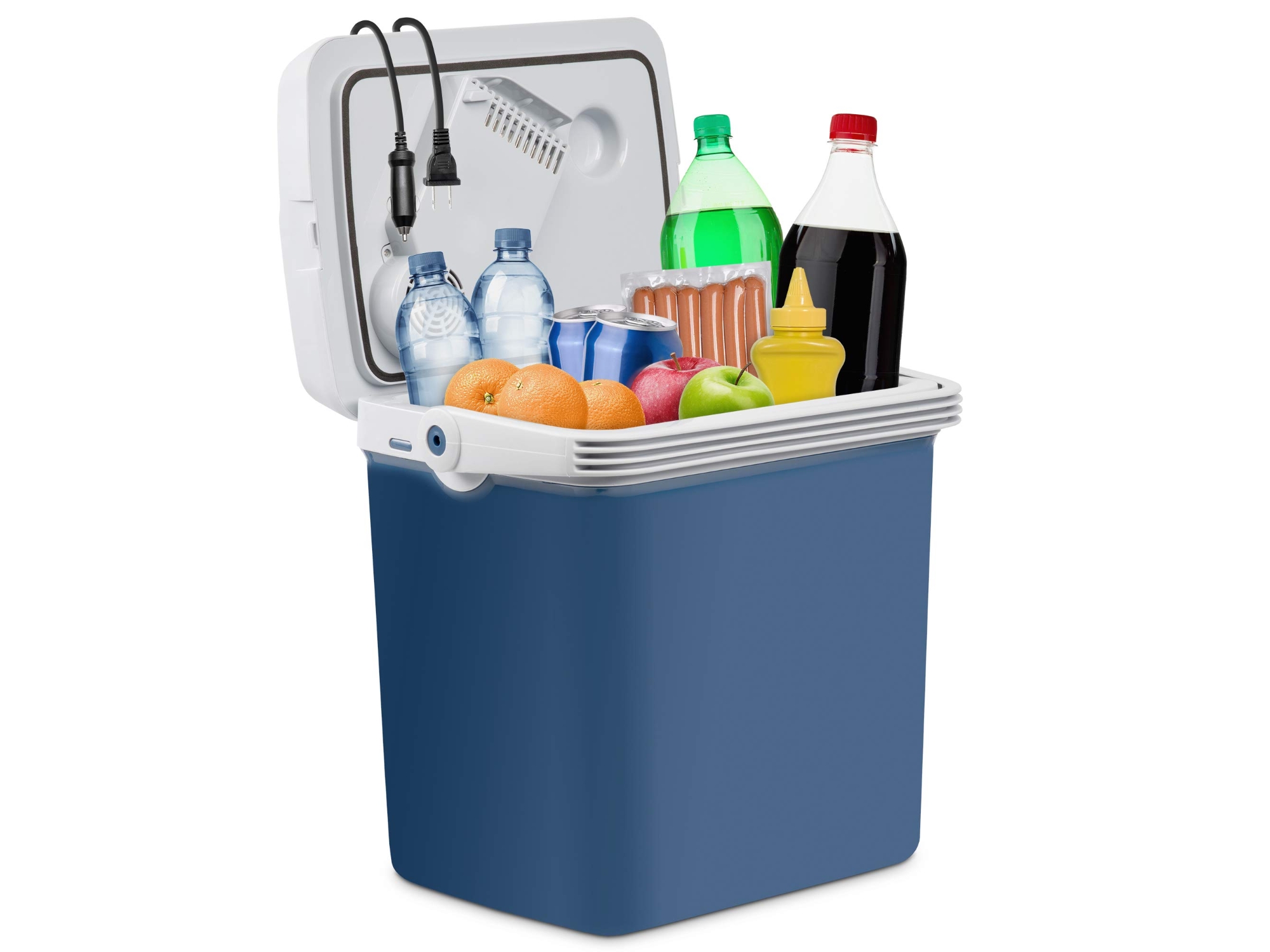 Image of Ivation 25L Electric Cooler & Warmer Portable Car Fridge with Handle ID 843812138321
