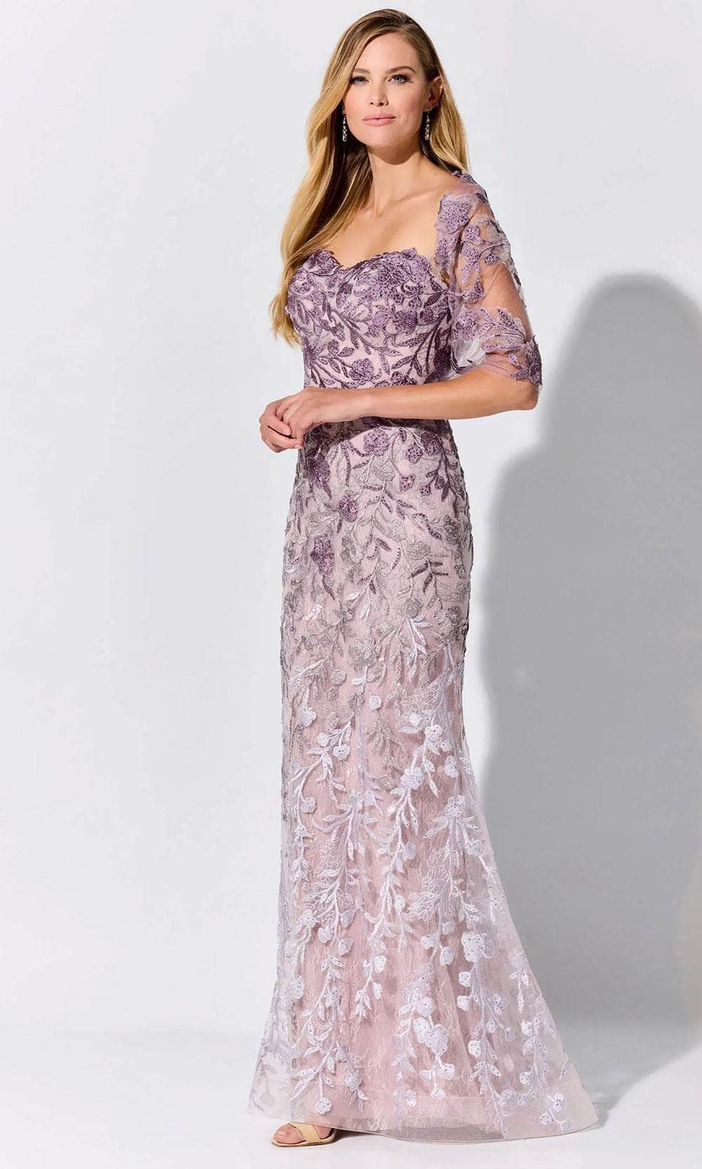Image of Ivonne D ID316 - Ombre Sweetheart Evening Dress