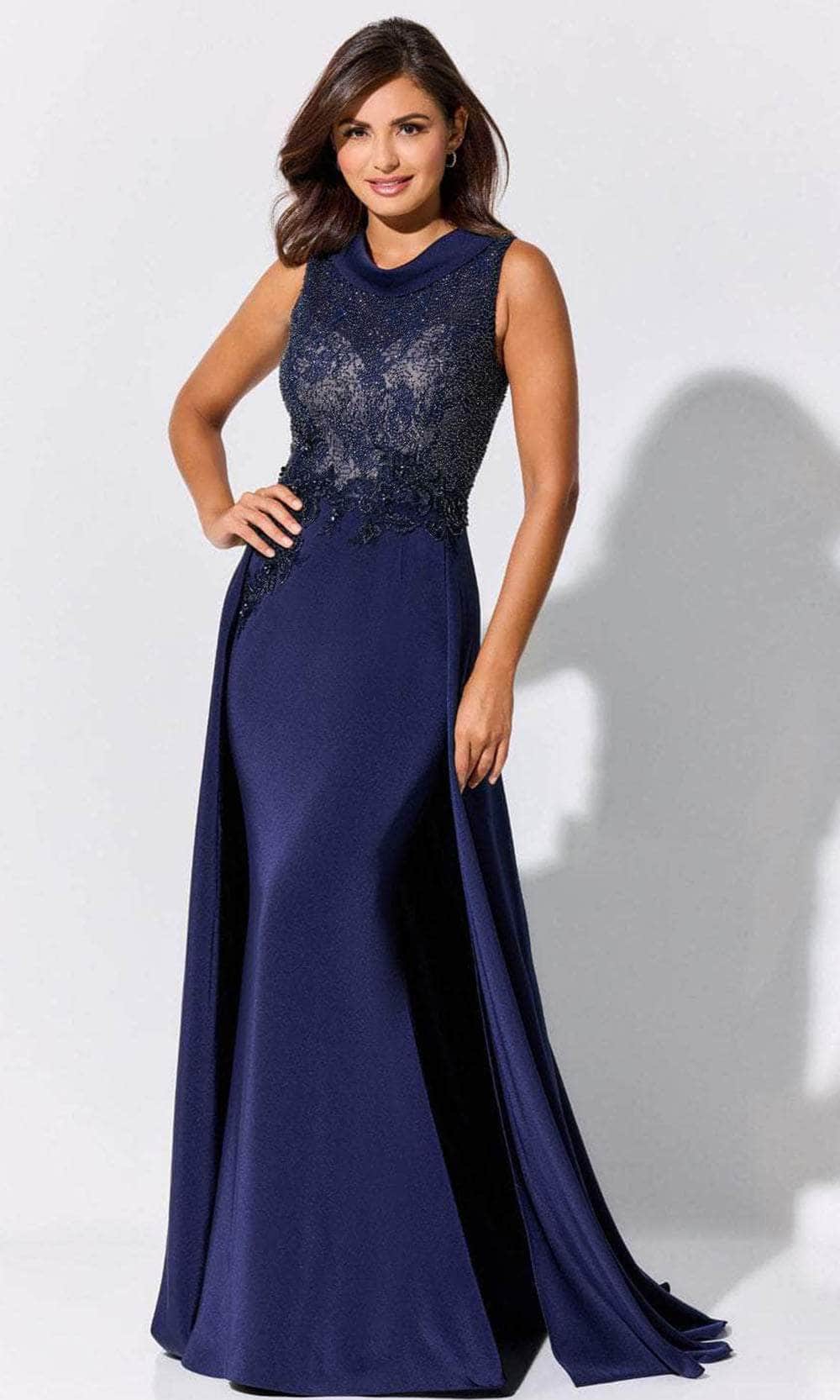 Image of Ivonne D ID321 - Jewel Stone Accent Prom Gown