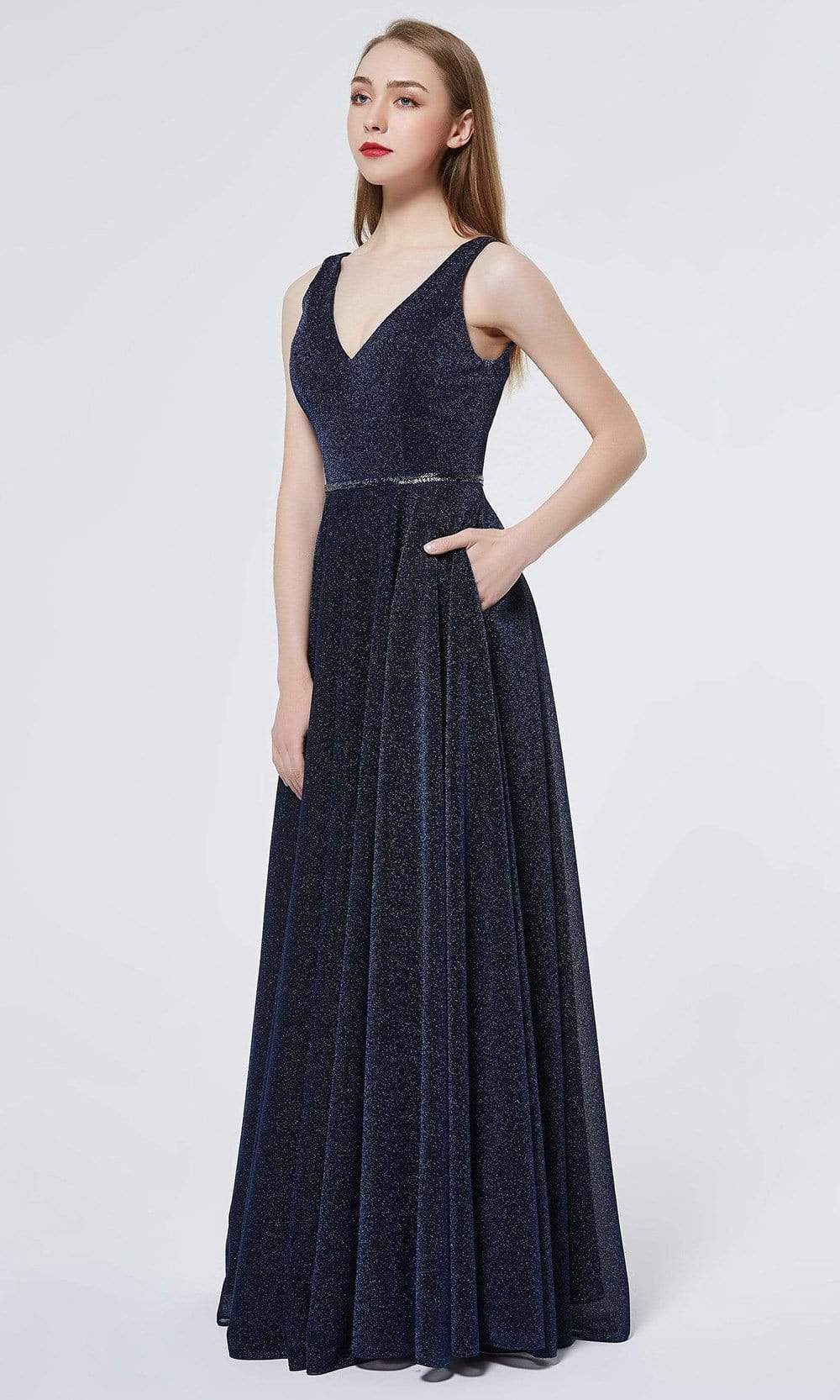 Image of J'Adore Dresses - J19023 Glittered Allover A-line Dress