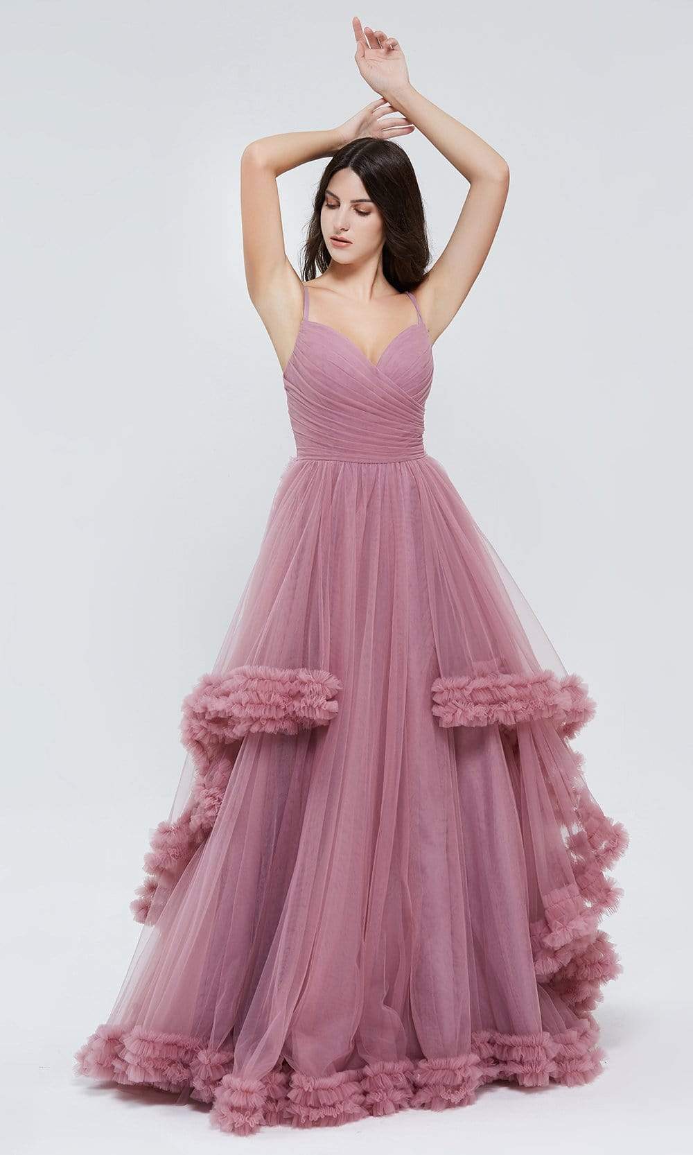 Image of J'Adore Dresses - J20023 Sweetheart Ruffled Tulle Dress
