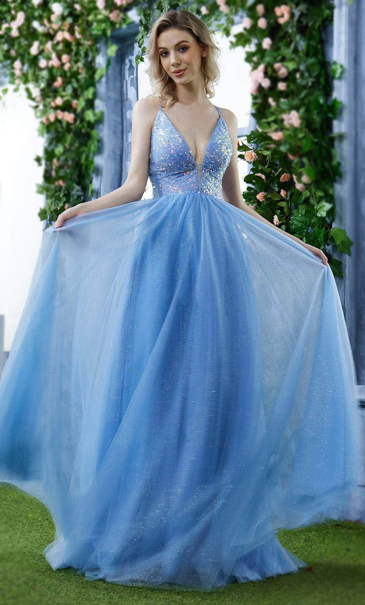 Image of J'Adore Dresses J22042 - Beaded Bodice Tulle Ballgown