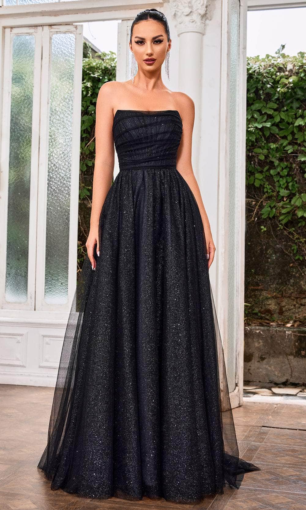 Image of J'Adore Dresses J24004 - Corset Glitter Prom Dress