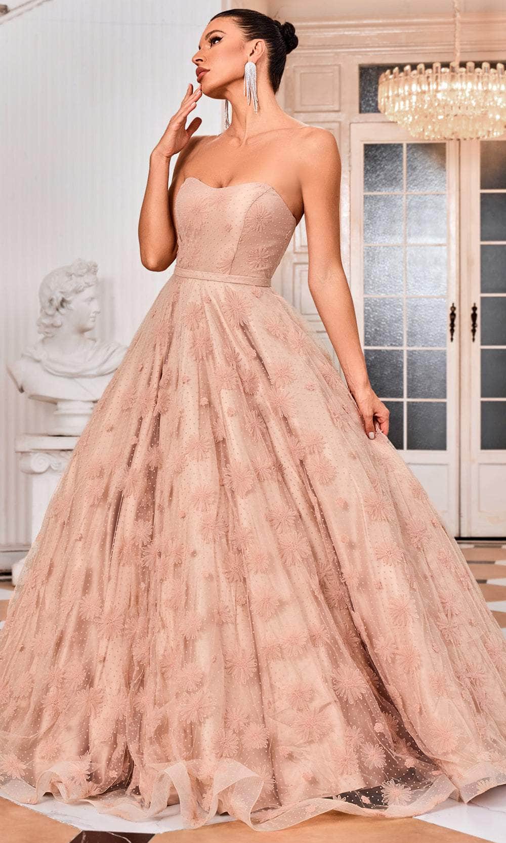 Image of J'Adore Dresses J24007 - Sweetheart Bodice Prom Dress