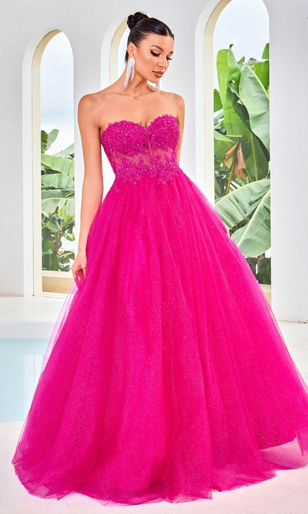 Image of J'Adore Dresses J24016 - Sweetheart Corset Prom Dress