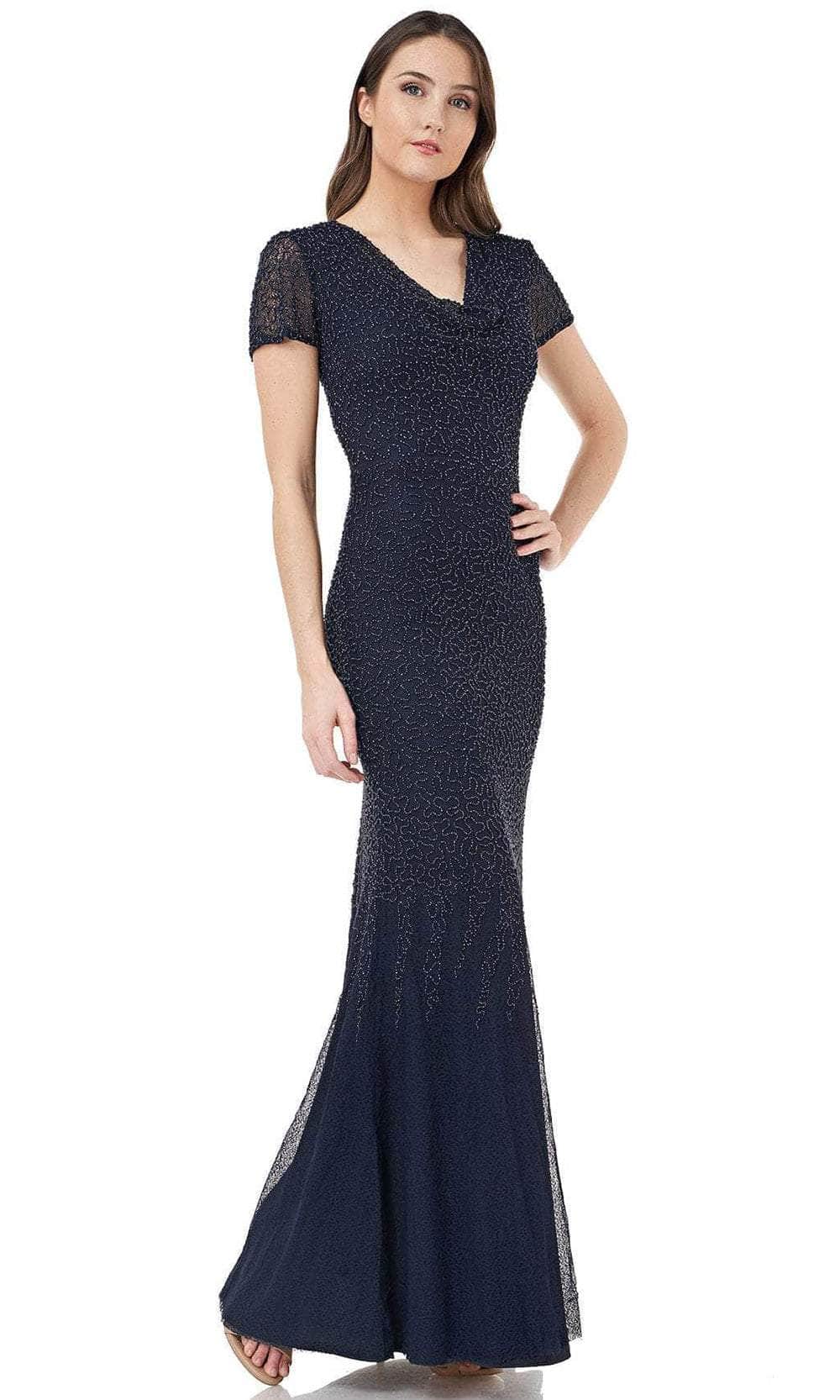 Image of JS Collections 867170 - Pearl Beaded Sheath Evening Dress