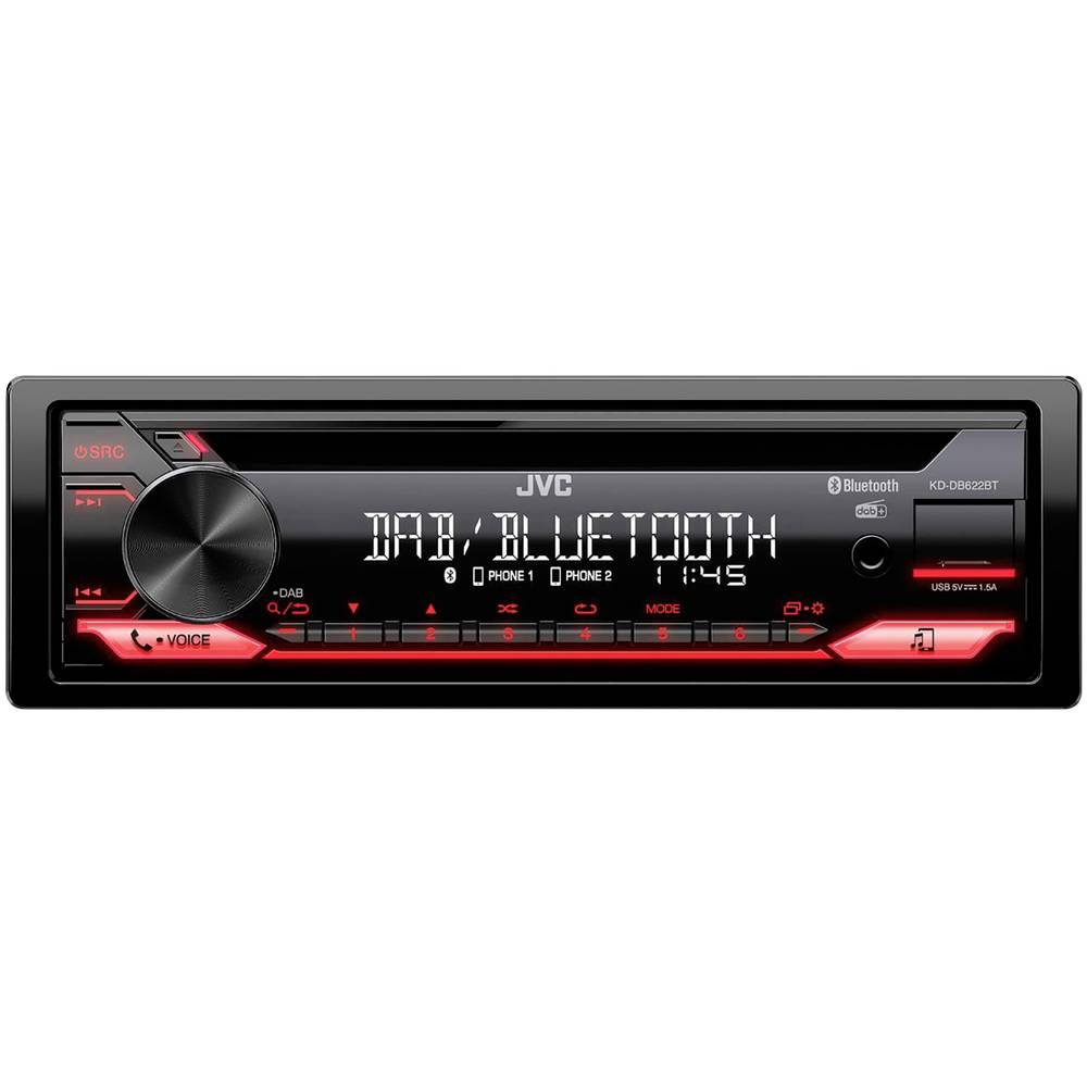 Image of JVC KDDB622BT Car stereo Steering wheel RC button connector Bluetooth handsfree set DAB+ tuner