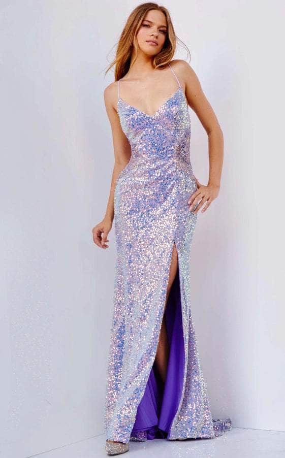Image of JVN by Jovani JVN24010 - Sleeveless Sequin Evening Dress