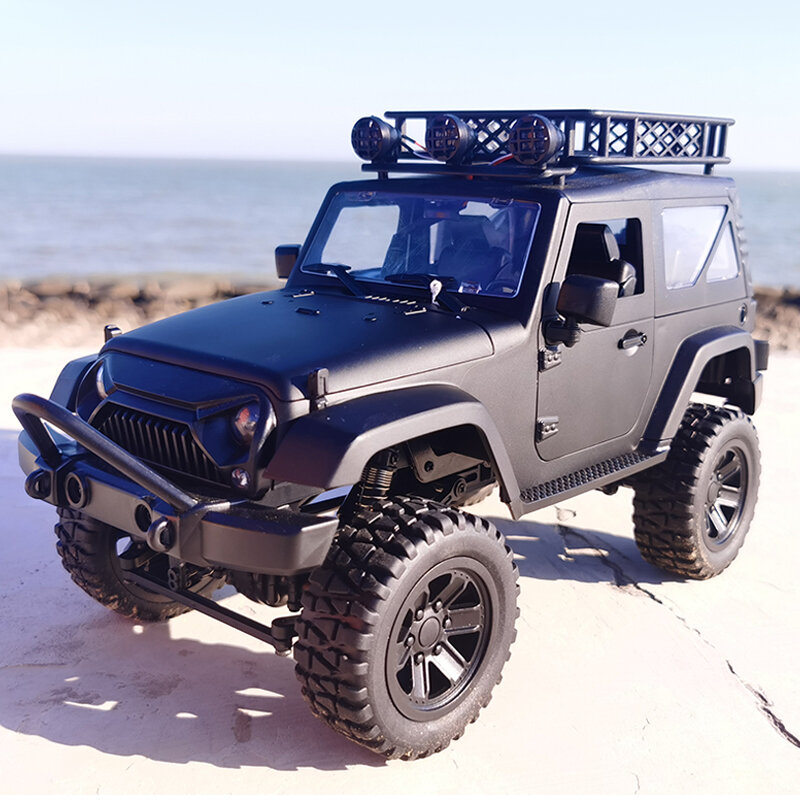 Image of JY66 1/14 24Ghz 4WD RC Car For Jeep Off-Road Vehicles With LED Light Climbing Truck RTR Model Black