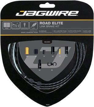 Image of Jagwire Road Elite Link Brake Cable Kit SRAM/Shimano with Ultra-Slick Uncoated Cables