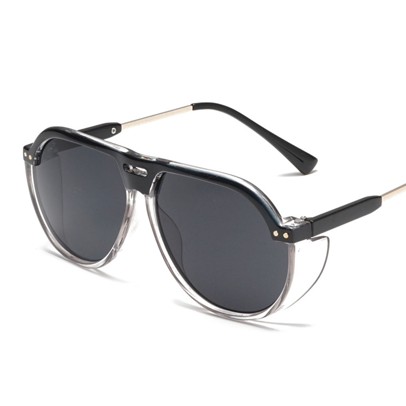 Image of Jassy Unisex Fashion Outdoor Large Frame D Shape Personality Double Bridge UV Protection Sunglasses