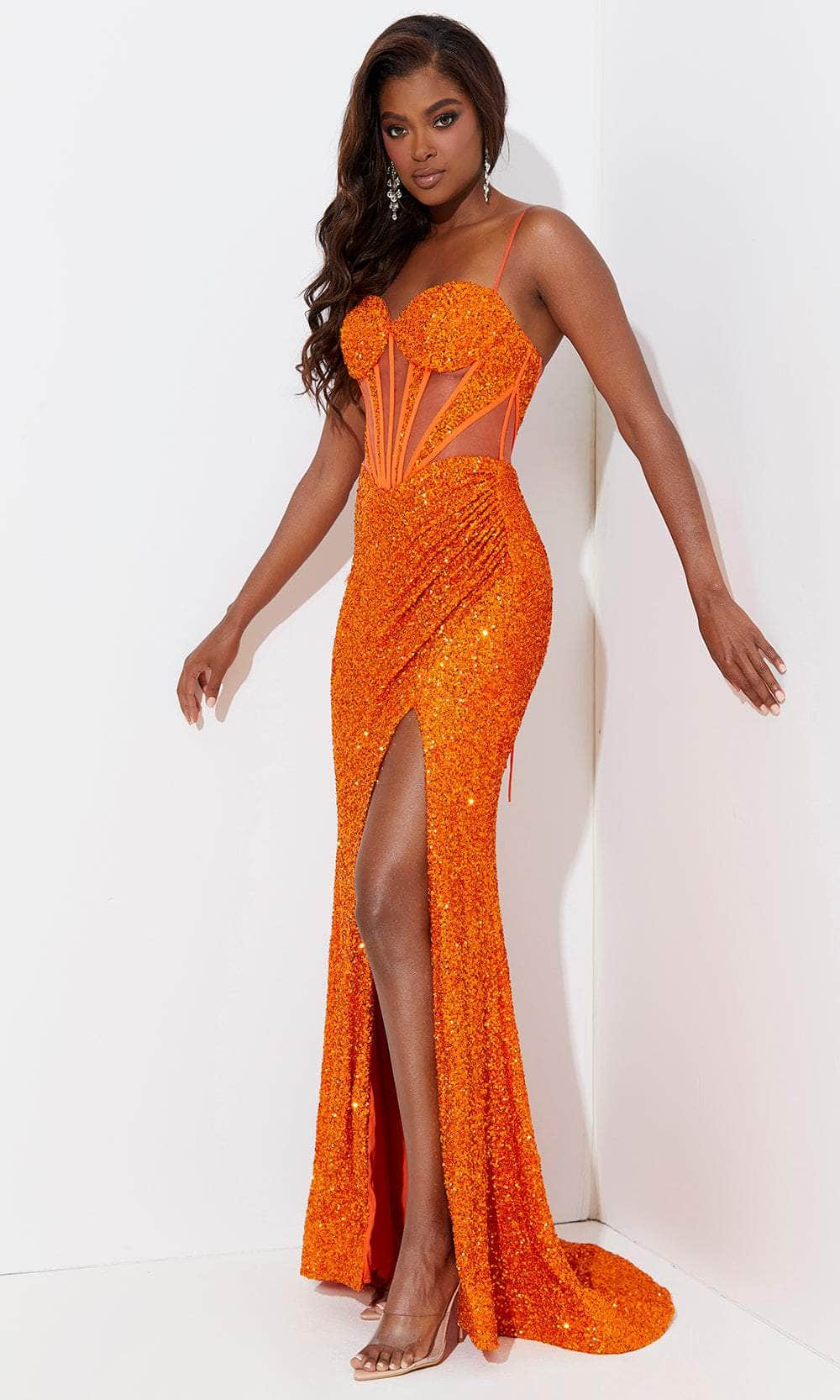 Image of Jasz Couture 7503 - Spaghetti Strap Bustier Prom Dress