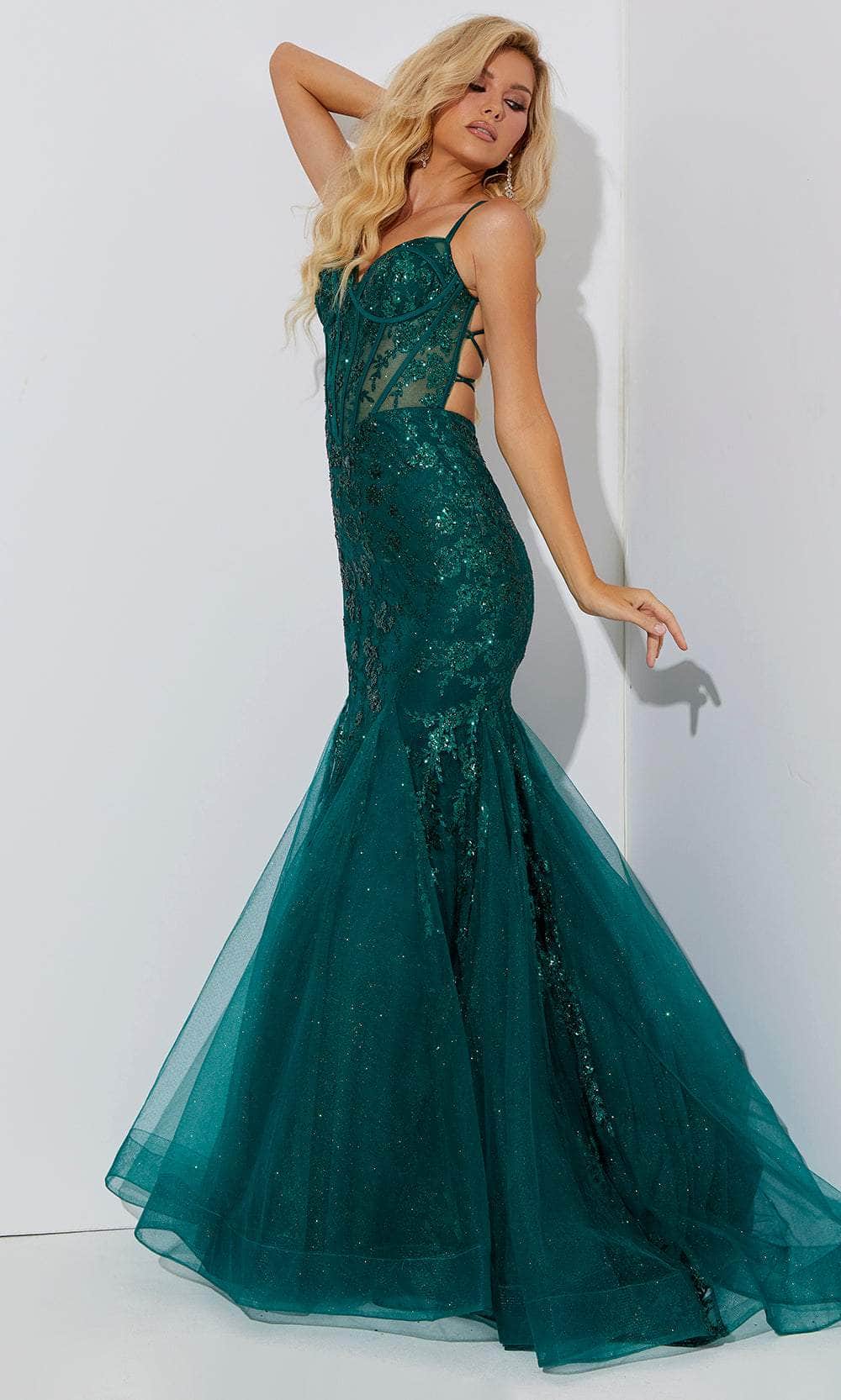 Image of Jasz Couture 7557 - Sequin Bustier Prom Dress